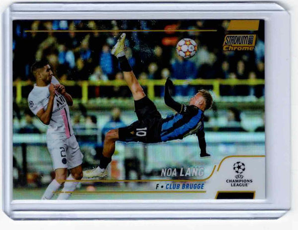 2021-22 Topps Stadium Club Chrome UCL Gold Refractor #65 Noa Lang /50