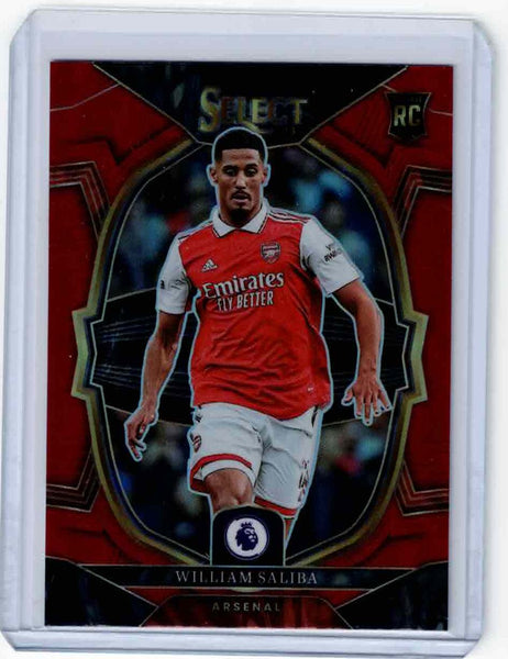 2022-23 Panini Select Premier League Red Prizm #8 Terrace - William Saliba