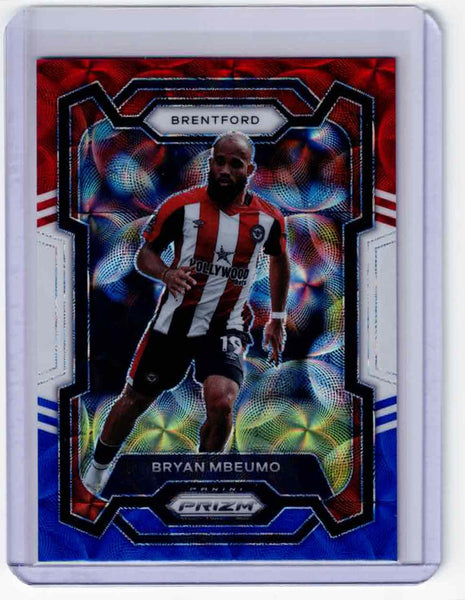 2023-24 Panini Prizm Premier League Choice Red White & Blue Prizm #143 Bryan Mbeumo
