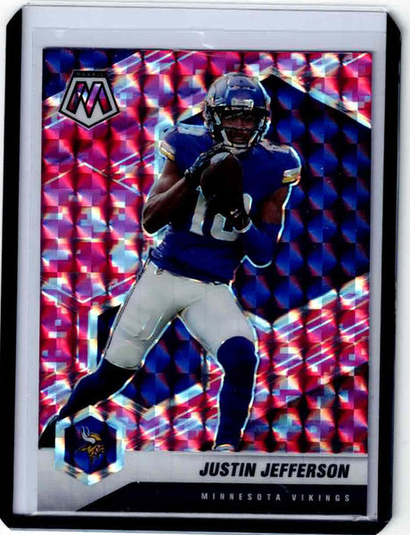 2021 Panini Mosaic - Mosaic Camo Pink Prizm #132 Justin Jefferson
