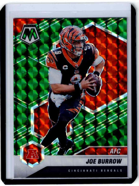 2021 Panini Mosaic - Mosaic Green Prizm #226 Variations AFC - Joe Burrow