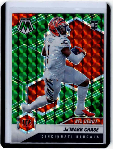 2021 Panini Mosaic - Mosaic Green Prizm #247 NFL Ja'Marr Chase