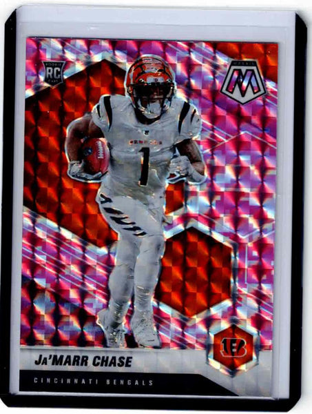 2021 Panini Mosaic - Mosaic Camo Pink Prizm #307 Ja'Marr Chase
