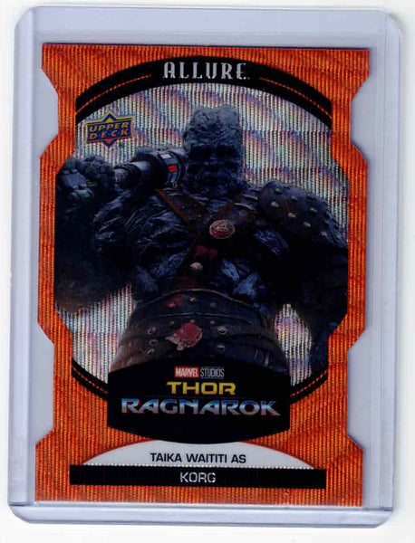 2022 Upper Deck Marvel Allure Orange Slice Die-Cut #66 - Taika Waititi as Korg
