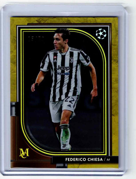 2021-22 Topps Museum Collection UCL - Gold #44 Federico Chiesa /50