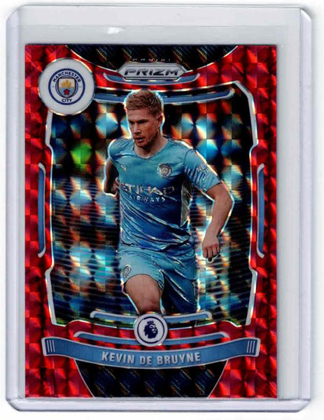 2021-22 Panini Prizm Premier League - [Base] - Red Mosaic Prizm #12 Kevin De Bruyne