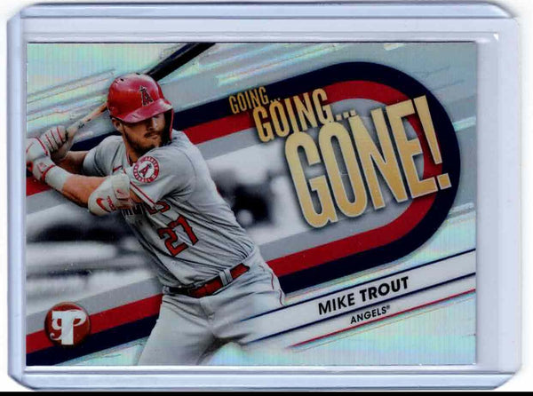 2023 Topps Pristine - Going, Going, Gone! #GGG-22 Mike Trout