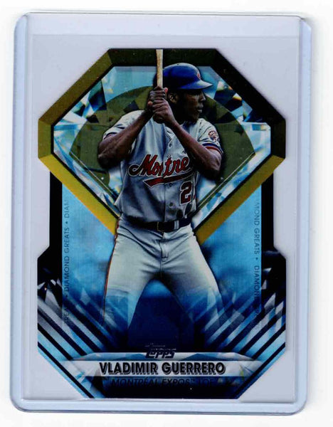2022 Topps Series 1 - Diamond Greats Die-Cuts - Black #DGDC-14 Vladimir Guerrero /299