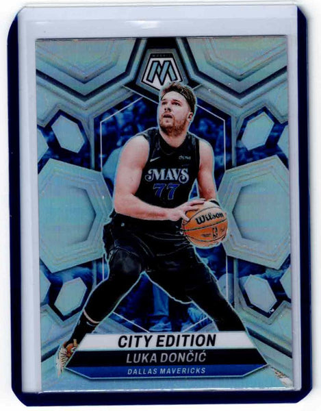 2023-24 Panini Mosaic - Silver Prizm #285 City Edition - Luka Doncic