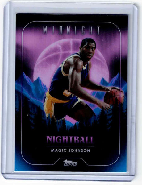 2023-24 Topps Midnight - Nightball #NB-15 Magic Johnson