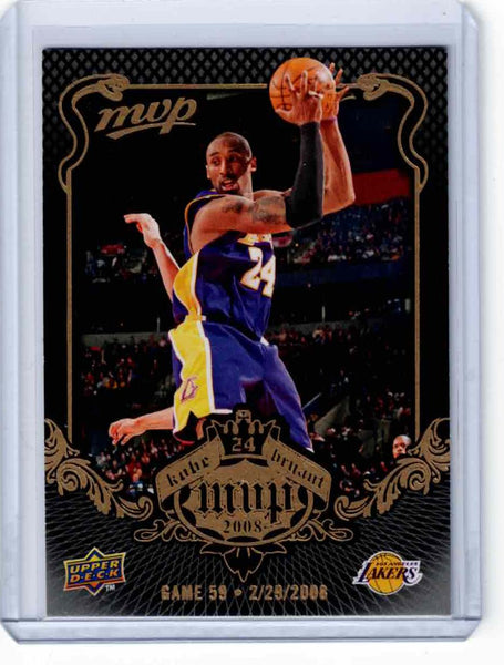 2008-09 Upper Deck MVP - Kobe Bryant MVP - Black Border #KB-59 Kobe Bryant