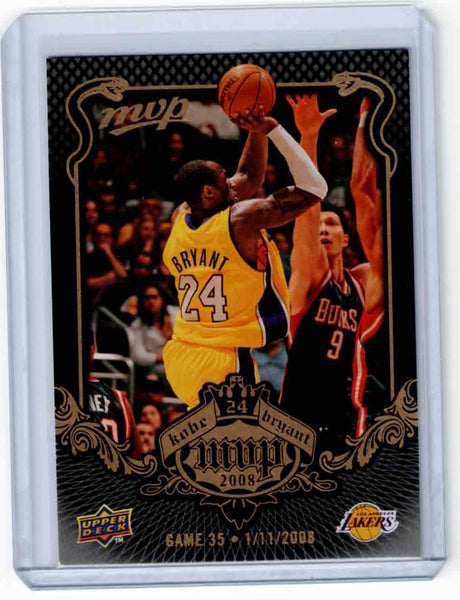 2008-09 Upper Deck MVP - Kobe Bryant MVP - Black Border #KB-35 Kobe Bryant