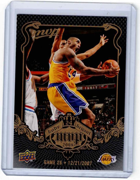 2008-09 Upper Deck MVP - Kobe Bryant MVP - Black Border #KB-26 Kobe Bryant