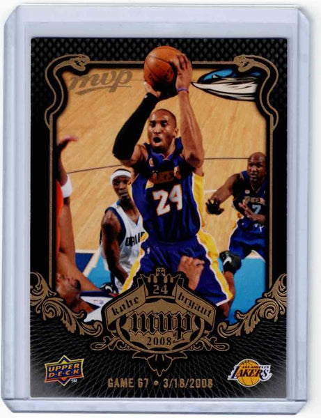 2008-09 Upper Deck MVP - Kobe Bryant MVP - Black Border #KB-67 Kobe Bryant