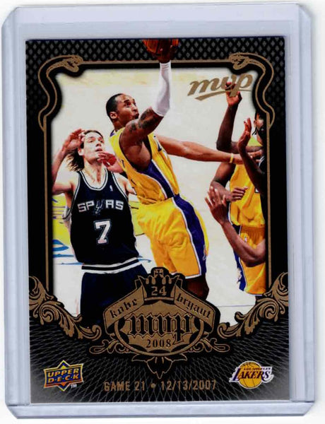 2008-09 Upper Deck MVP - Kobe Bryant MVP - Black Border #KB-21 Kobe Bryant