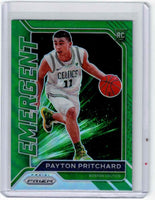 2020-21 Panini Prizm - Emergent - Green Prizm #18 Payton Pritchard