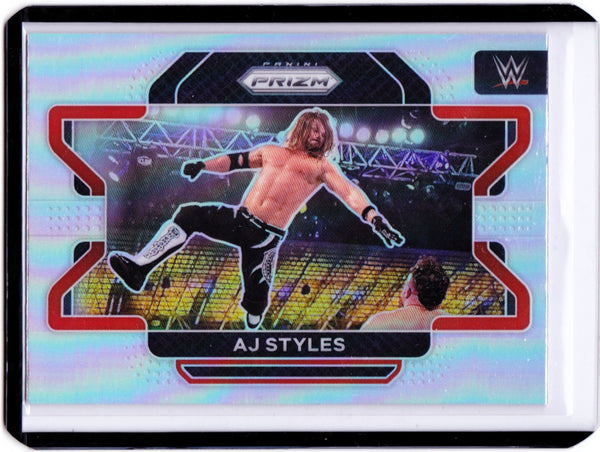 2022 Panini Prizm WWE - Silver Prizm #7 AJ Styles