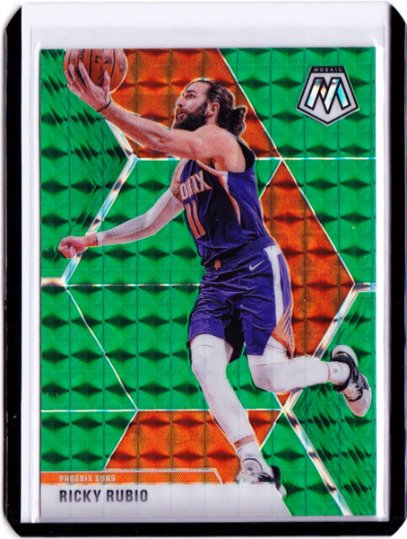 2019-20 Panini Mosaic - Green Prizm #158 Ricky Rubio