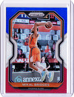 2020-21 Panini Prizm - Red White & Blue Prizm #204 Mikal Bridges