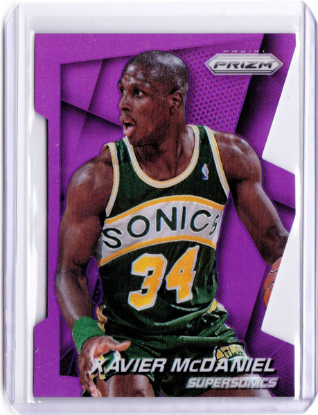 2014-15 Panini Prizm - Purple Die-Cut Prizms #231 Xavier McDaniel /139