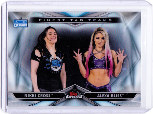 2020 Topps Finest WWE - Finest Tag Teams #TT-6 Alexa Bliss, Nikki Cross