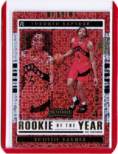 2021-22 Panini Contenders - Rookie of the Year Contenders #4  Scottie Barnes