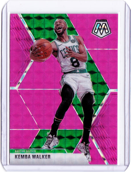 2019-20 Panini Mosaic - Pink Fluorescent Prizm #99 Kemba Walker /10