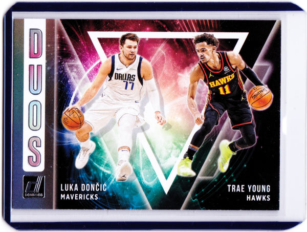 2021-22 Panini Donruss - Duos #2 Trae Young, Luka Doncic