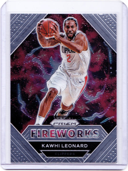 2020-21 Panini Prizm - Fireworks #26 Kawhi Leonard