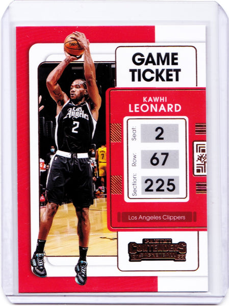 2021-22 Panini Contenders - Game Ticket Bronze #22 Kawhi Leonard