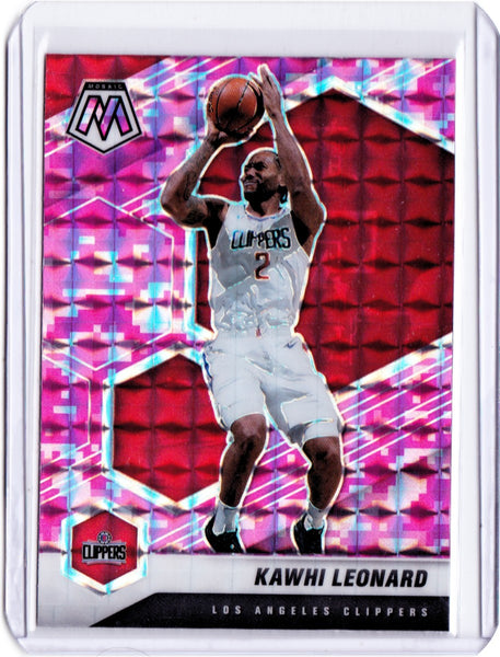 2020-21 Panini Mosaic - Mosaic Camo Pink Prizm #144 Kawhi Leonard