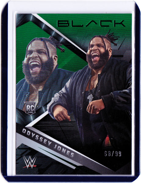 2022 Panini Chronicles WWE - Green #217 - Black - Odyssey Jones /99