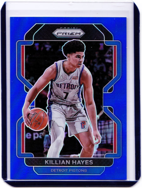 2021-22 Panini Prizm - Blue Prizm #101 Killian Hayes /199