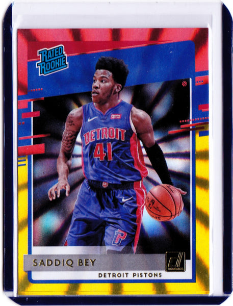 2020-21 Panini Donruss - Red & Gold Laser #210  Rated Rookies - Saddiq Bey