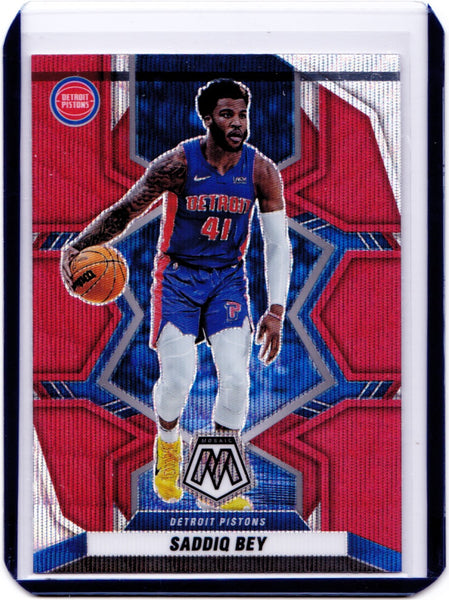 2021-22 Panini Mosaic - Red Mosaic Prizm #150 Saddiq Bey