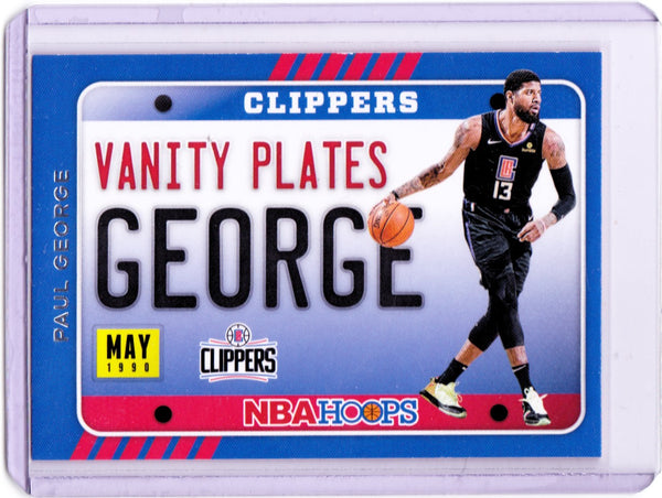 2020-21 Panini NBA Hoops - Vanity Plates #8 Paul George