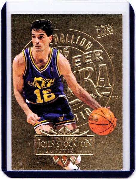 1995-96 Fleer Ultra - Gold Medallion Edition #187 John Stockton