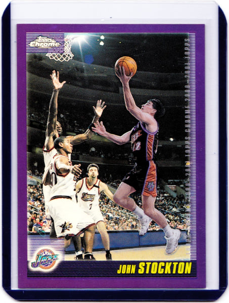 2000-01 Topps Chrome - Refractor #54 John Stockton