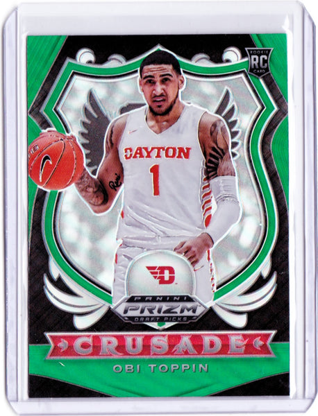 2020-21 Panini Prizm Draft Picks - Green Prizm #87  Crusade - Obi Toppin