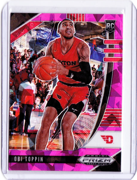 2020-21 Panini Prizm Draft Picks - Pink Ice Prizm #47 Obi Toppin