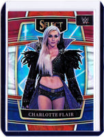 2022 Panini Select WWE - Red & Blue Prizm #45 Concourse - Charlotte Flair