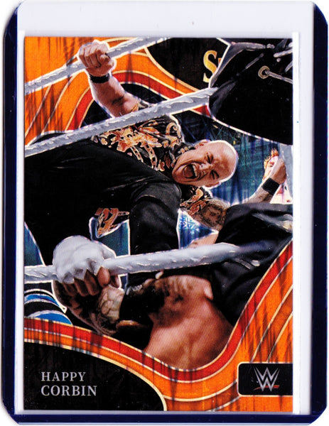 2022 Panini Select WWE - Orange Flash Prizm #268 Ringside - Happy Corbin