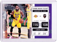 2021-22 Panini Contenders - Game Night Ticket #17 LeBron James