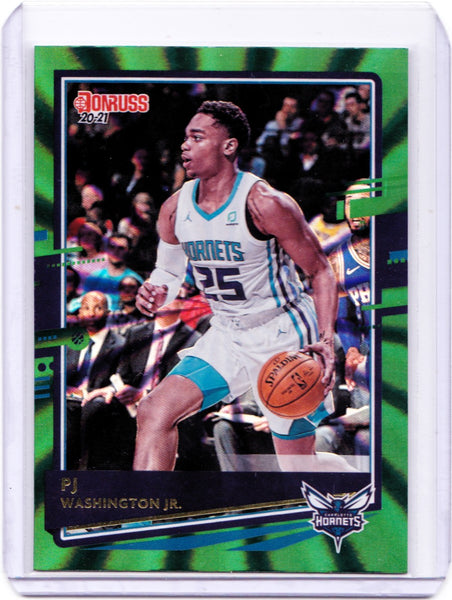 2020-21 Panini Donruss - Green Laser #63 PJ Washington Jr.