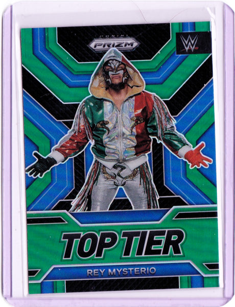 2023 Panini Prizm WWE - Top Tier - Green Prizm #10 Rey Mysterio