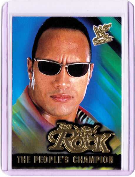 2001 Fleer WWF Wrestlemania - The Rock The People's Champion #11 PC If You Smell What The Rock Is Cookin'