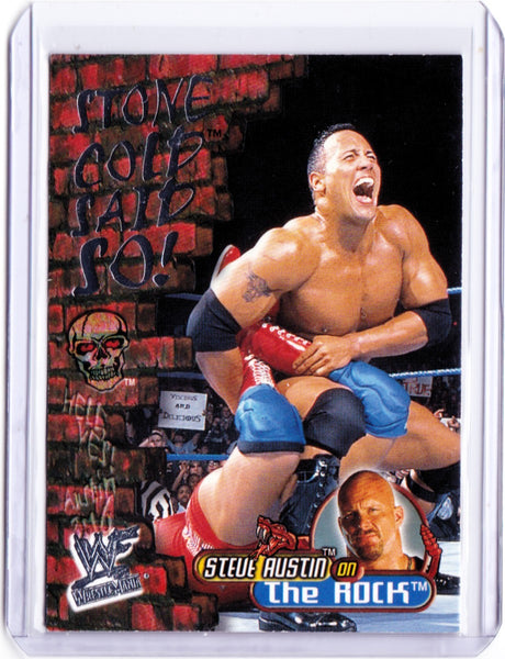 2001 Fleer WWF Wrestlemania - Stone Cold Said So! #1 SC The Rock