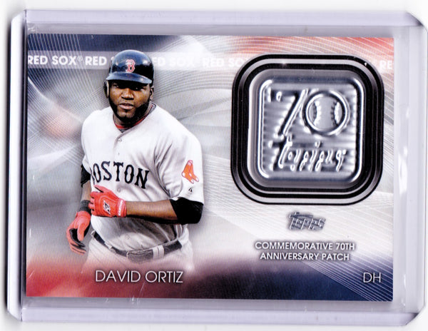 2021 Topps Update Series - Topps 70th Anniversary Manufactured Logo Patches #T70P-DO David Ortiz