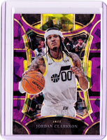 2023-24 Panini Select - Purple Cracked Ice Prizm #368 Mezzanine Level - Jordan Clarkson /99