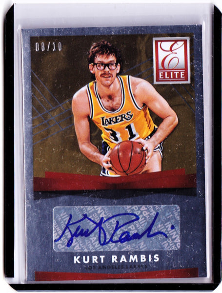 2015-16 Panini Donruss - Elite Signatures - Gold #ES-KR Kurt Rambis /10